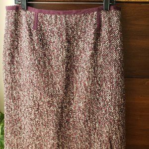 Talbots Straight Skirt in a Wine Blend of Colors